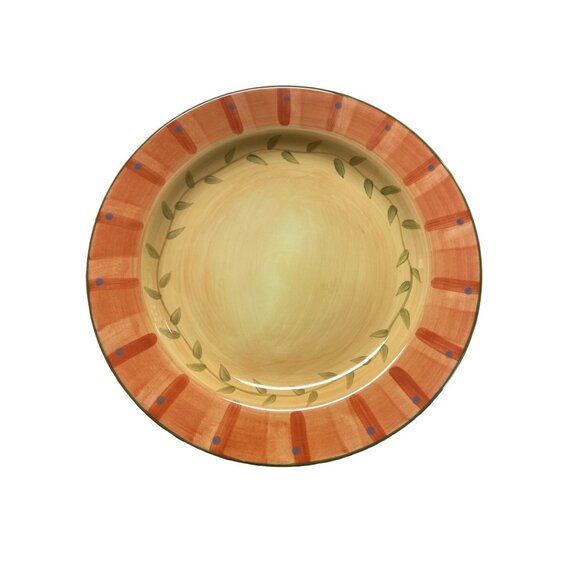 Pfaltzgraff Napoli Hand Painted Dinner Plate 11" Yellow & Terra Cotta - Picture 2 of 6